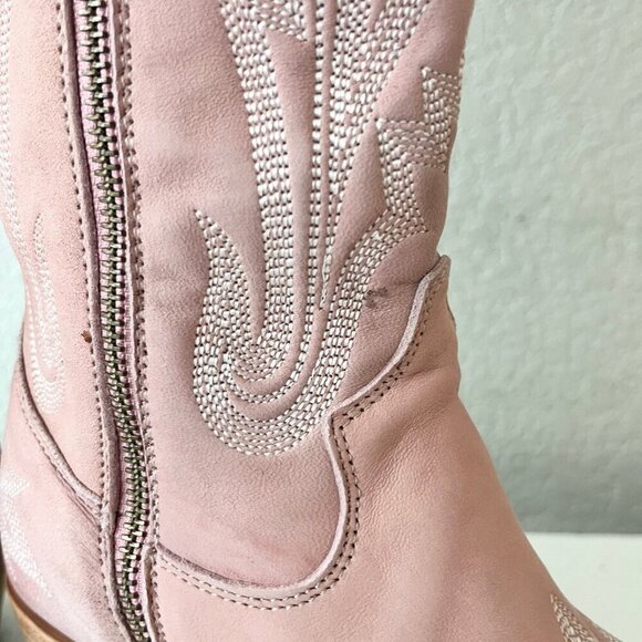 Lane LEXINGTON Over the Knee Womens Cowboy Boots 6.5 Pink Western Cowgirl Tall - Picture 12 of 16
